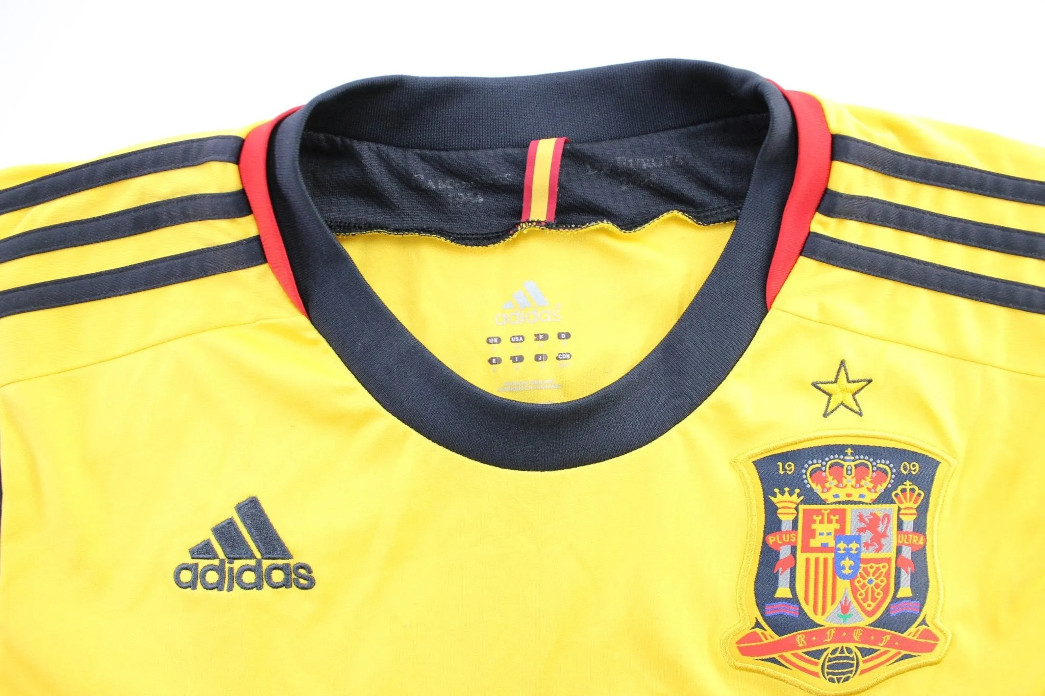 Adidas Embroidered Logo Spain Iker Casillas Soccer Jersey