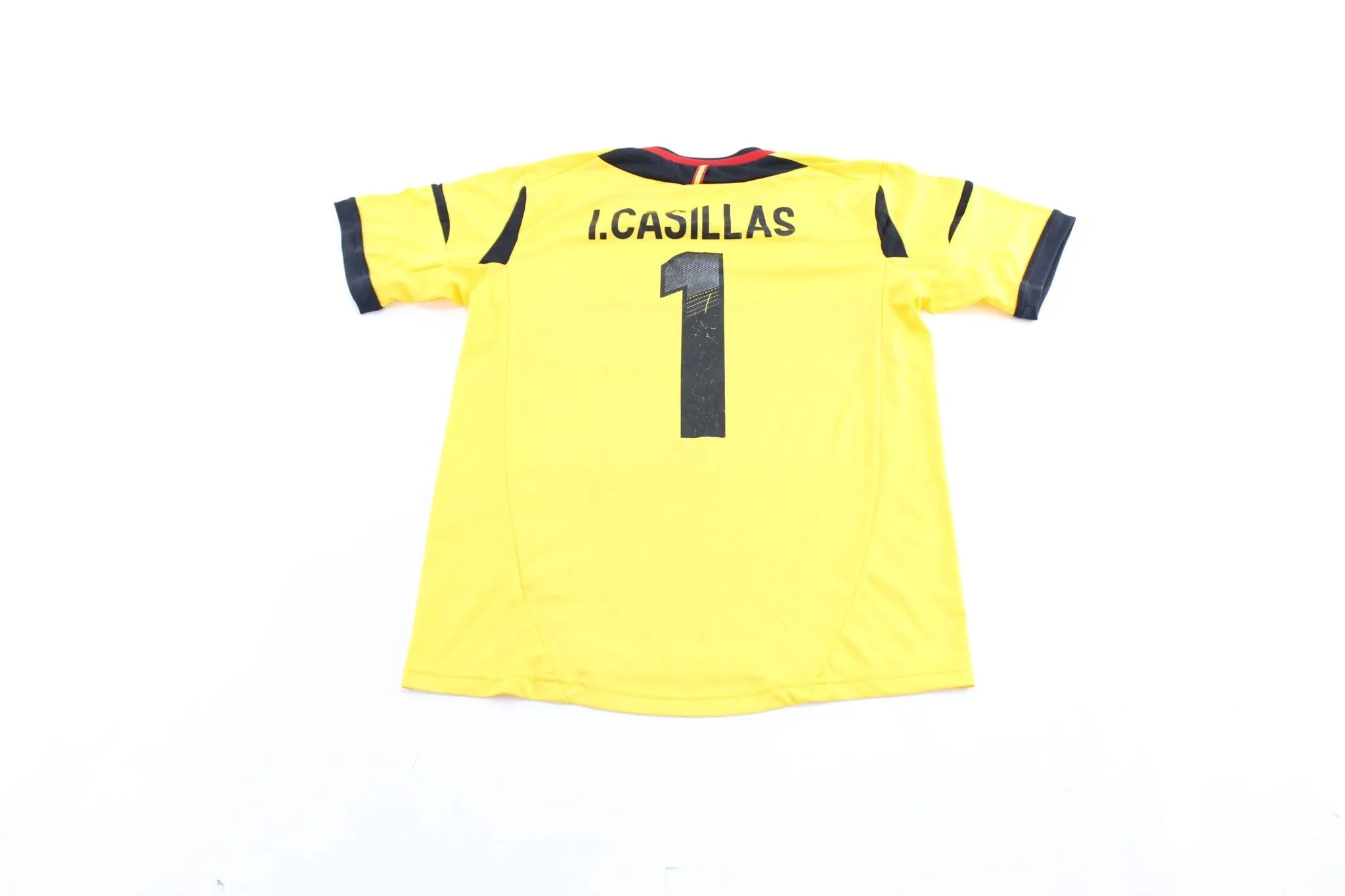 Adidas Embroidered Logo Spain Iker Casillas Soccer Jersey