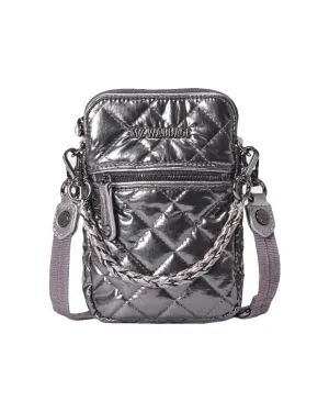 Anthracite Metallic Micro Crosby Bag