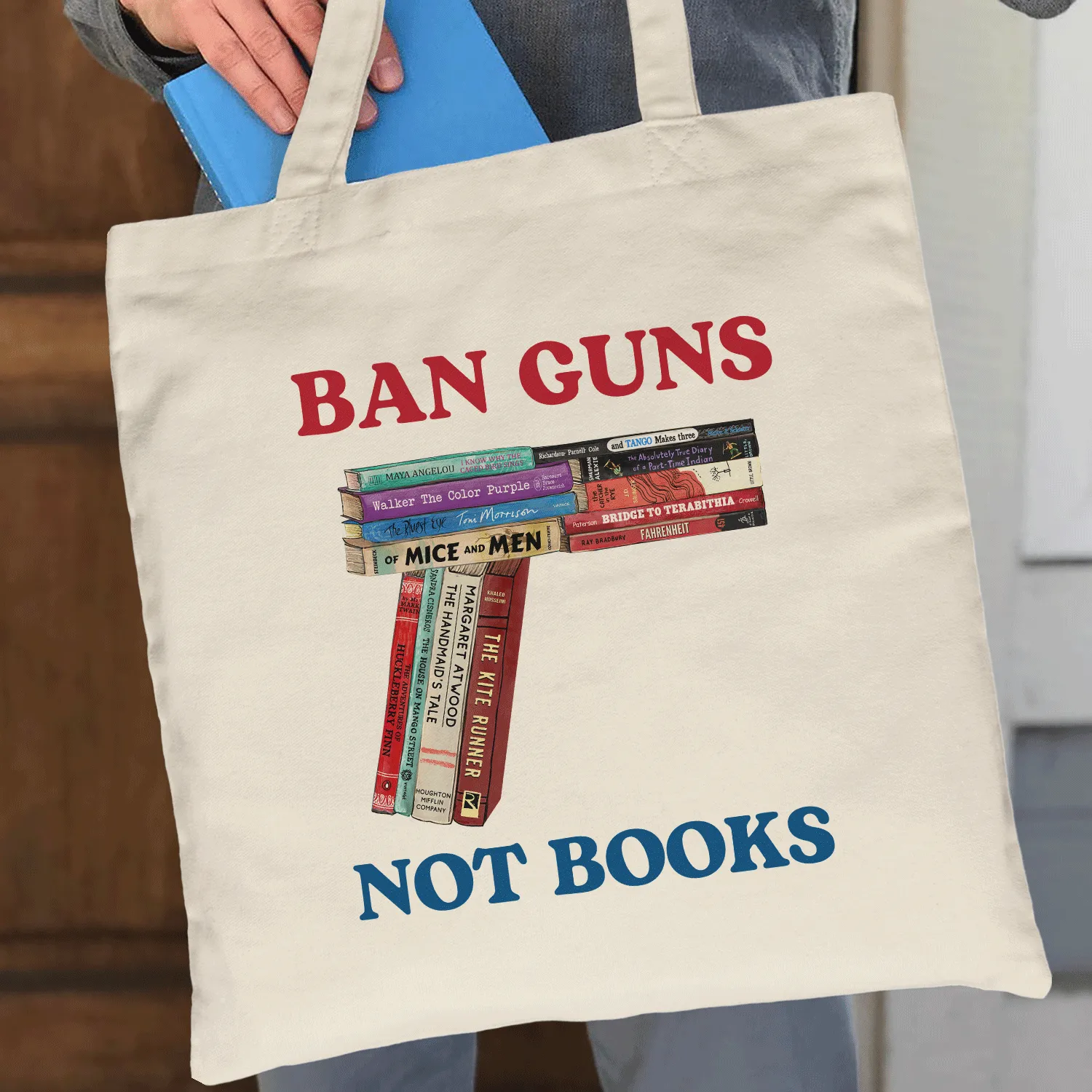 Ban Guns Not Books Book Lover Gift TBW187