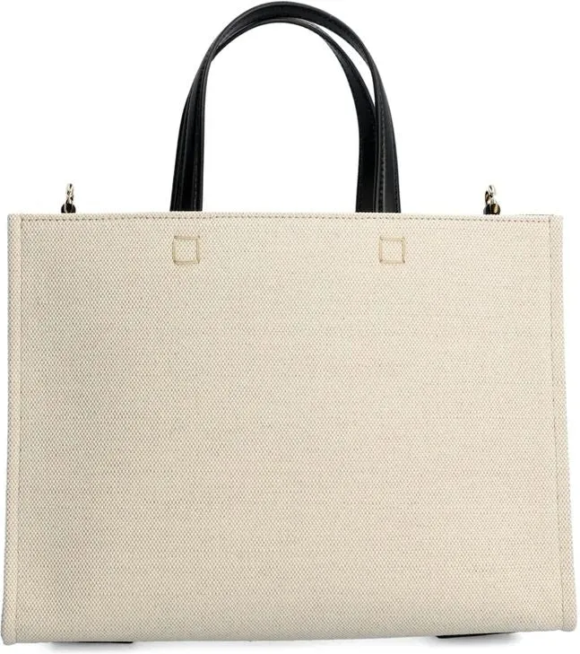 BEIGE CANVAS G-TOTE BAG