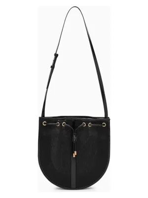 BLACK MESH SHOULDER BAG