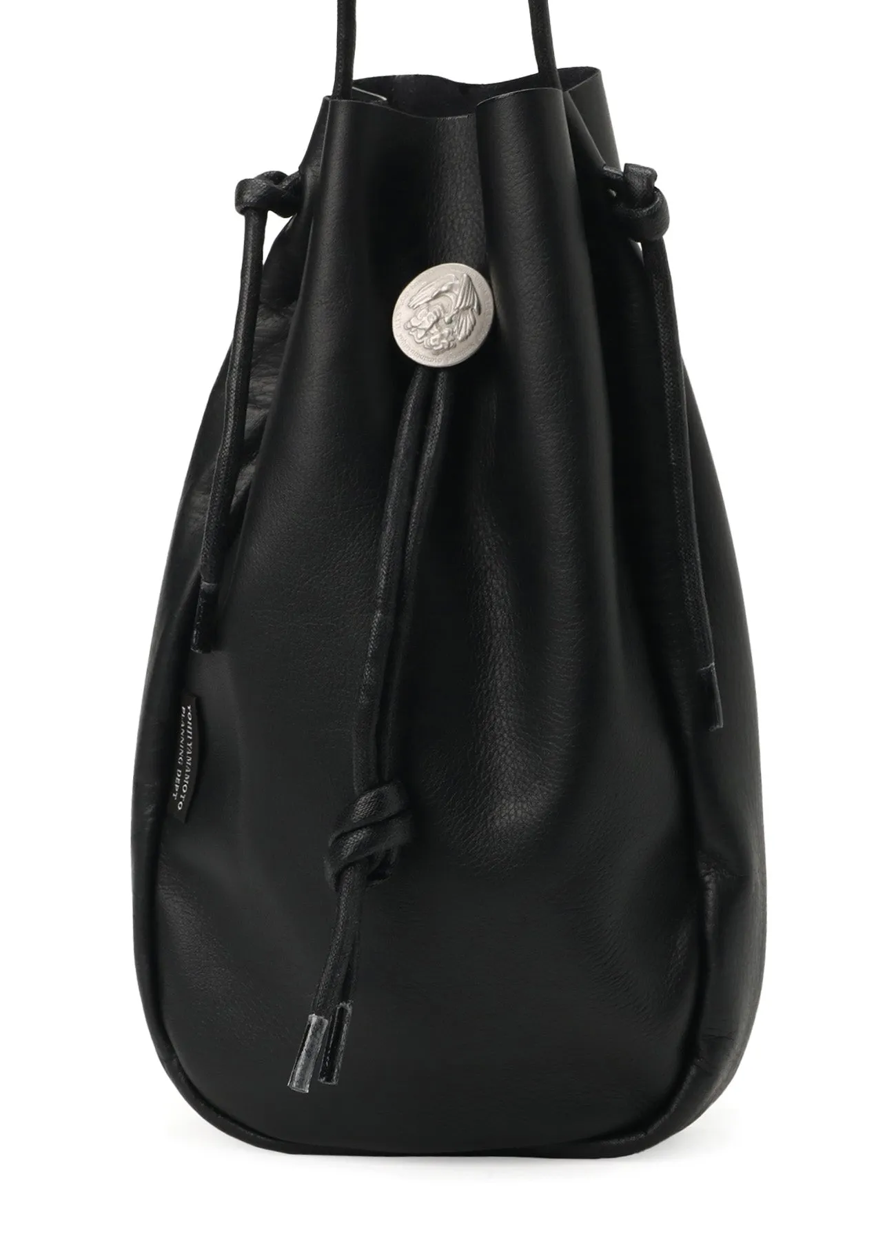 CONCHO DRAWSTRING LEATHER SHOULDER BAG