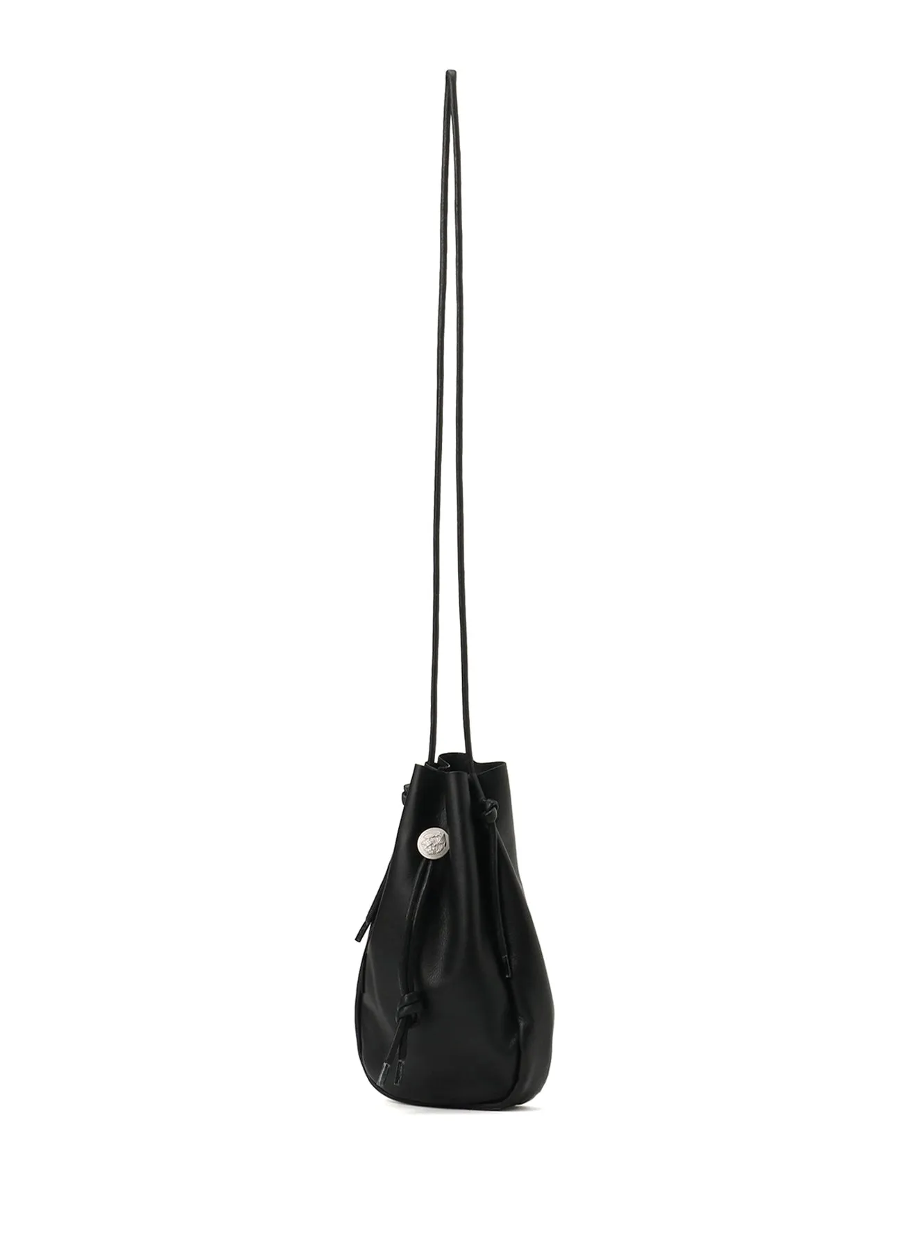 CONCHO DRAWSTRING LEATHER SHOULDER BAG