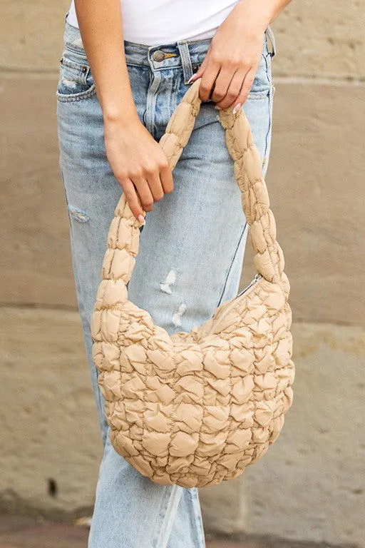 Dale Quilted Puffer Shoulder Bag