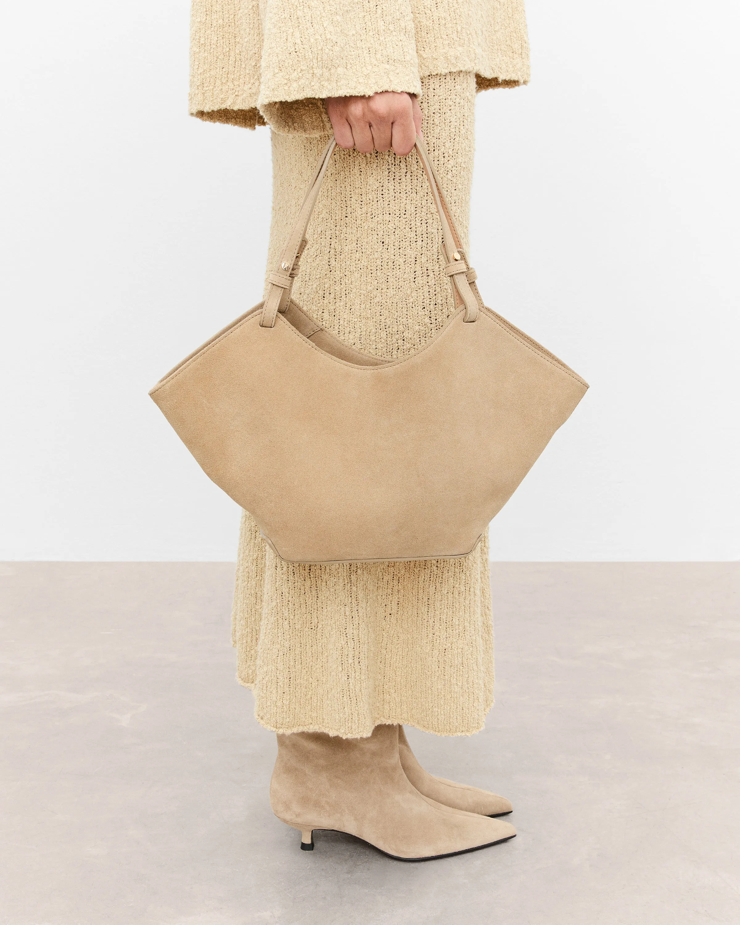 Dilba Mini Tote Bag Suede Sand