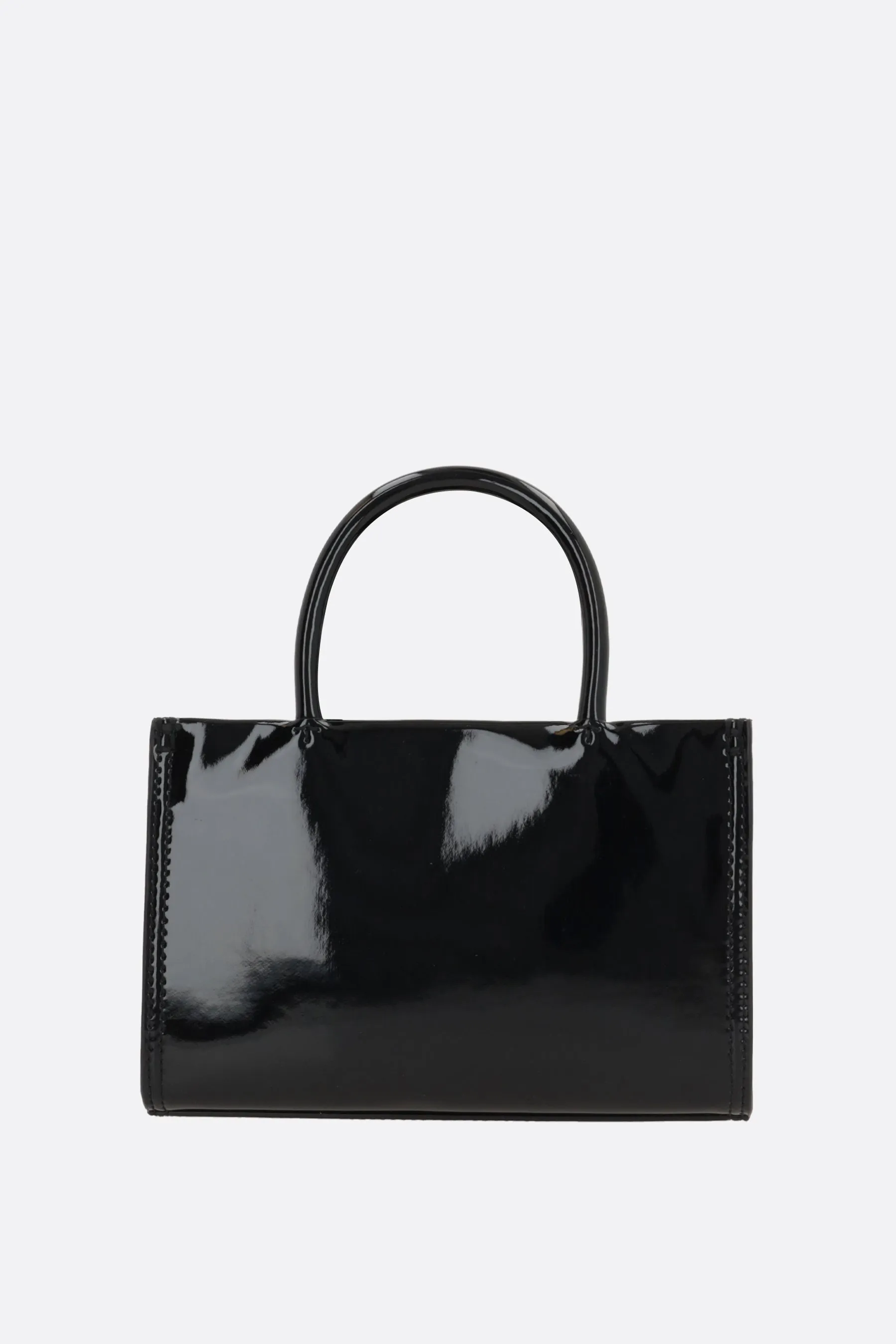 Ella Bio Patent mini tote bag