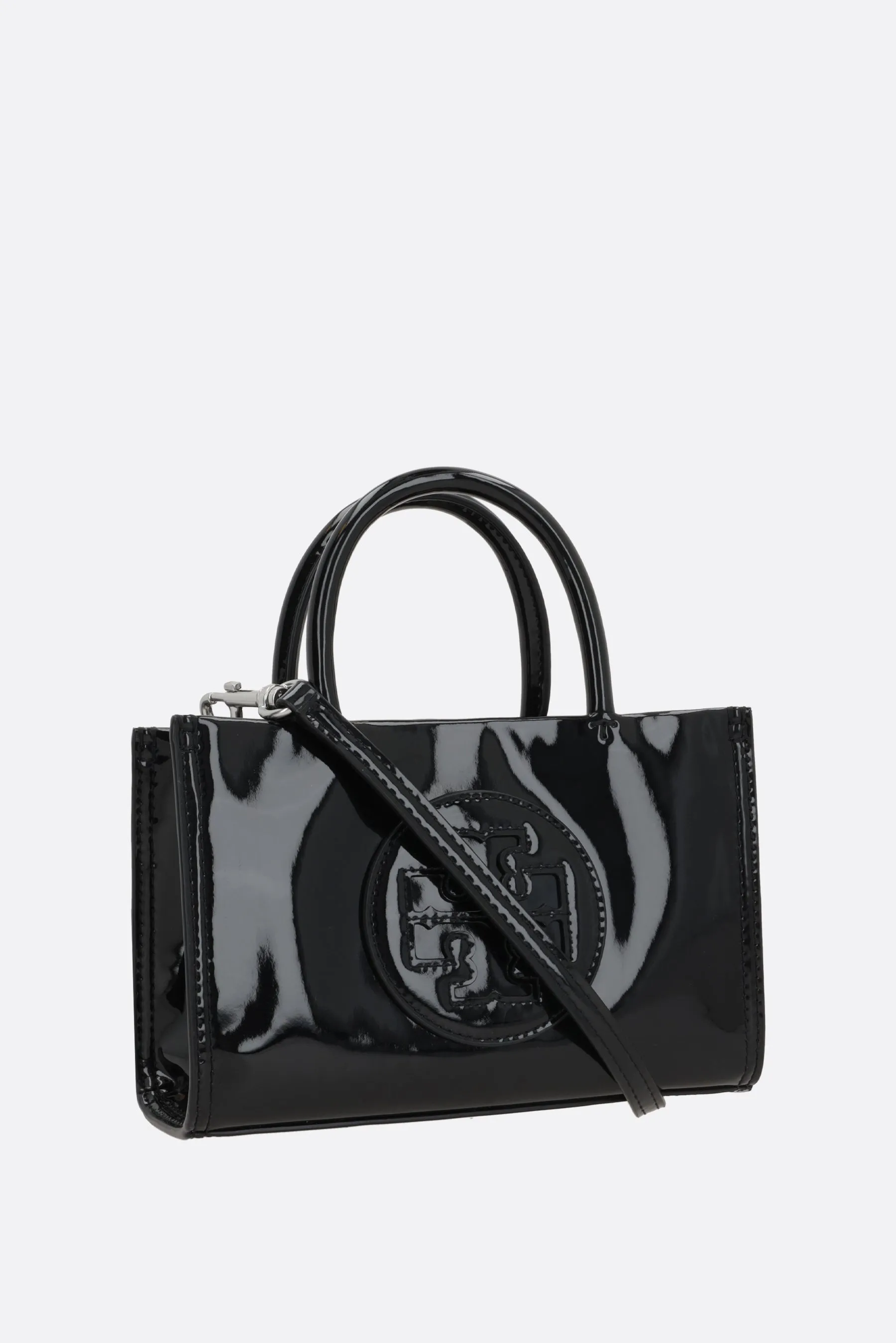 Ella Bio Patent mini tote bag