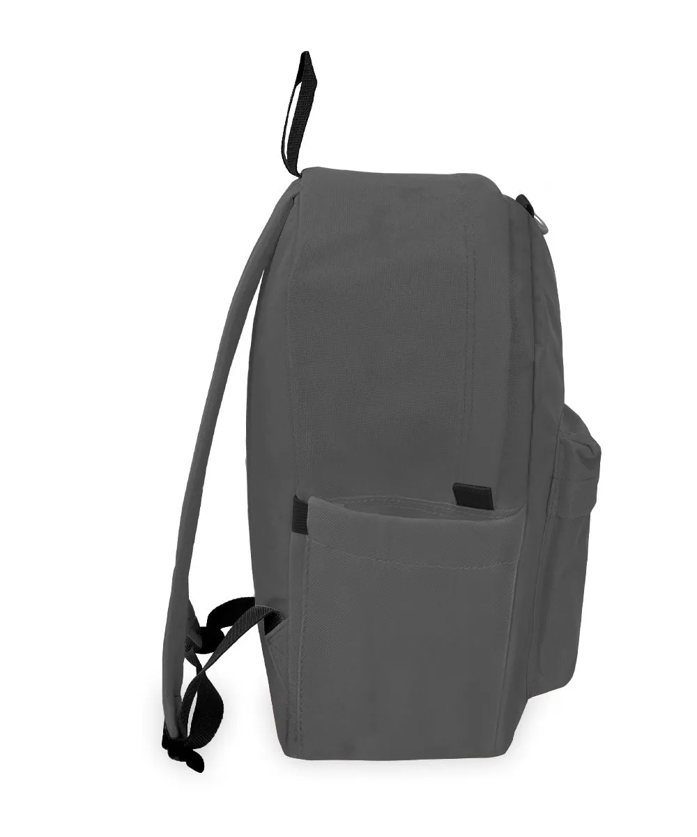 EVEREST CLASSIC LAPTOP BACKPACK W/ SIDE POCKET - DARK GREY