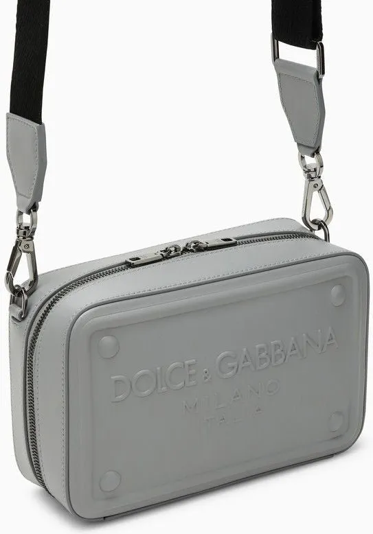 GREY CALFSKIN SHOULDER BAG