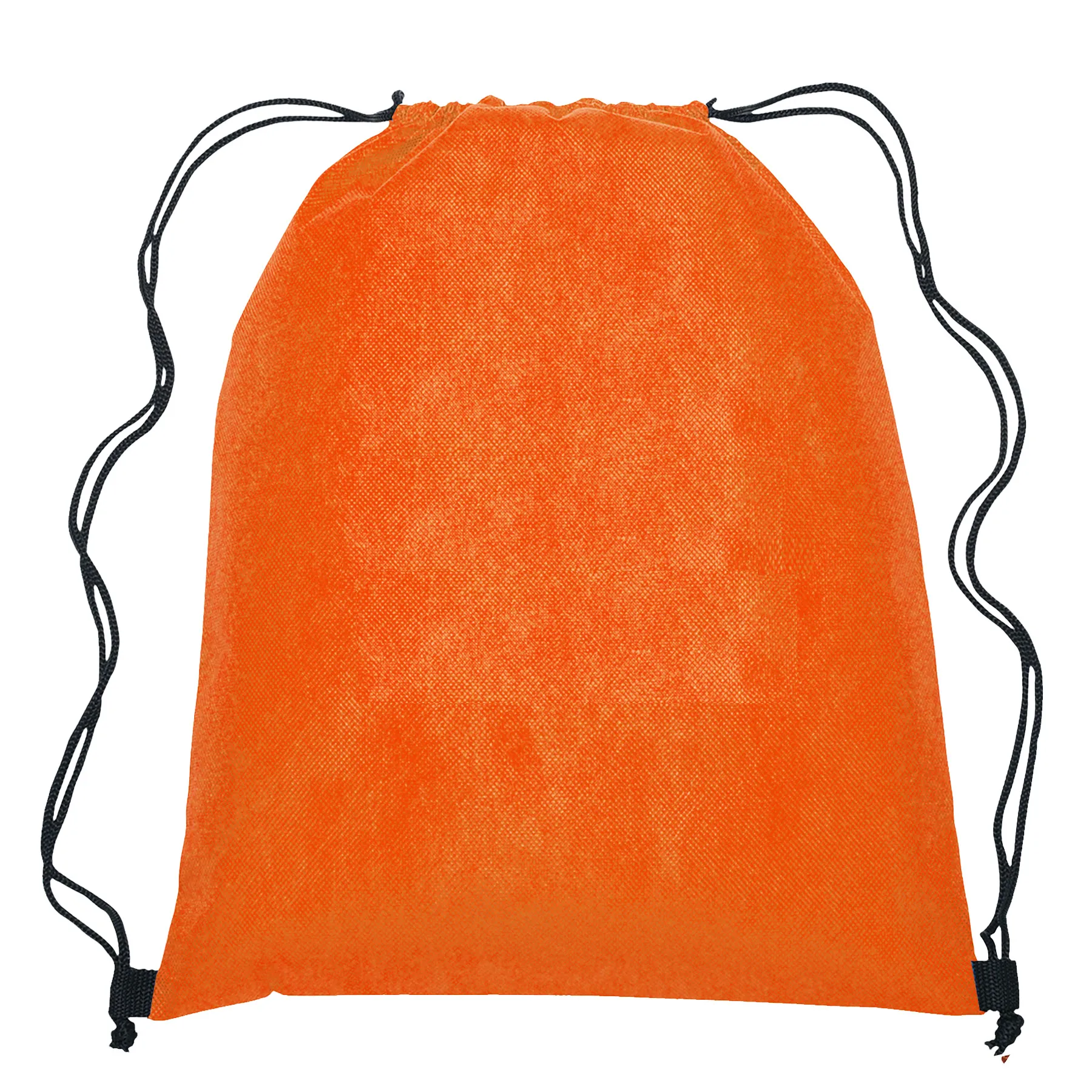 Halloween Orange 80gsm Drawstring Backpack - Personalized