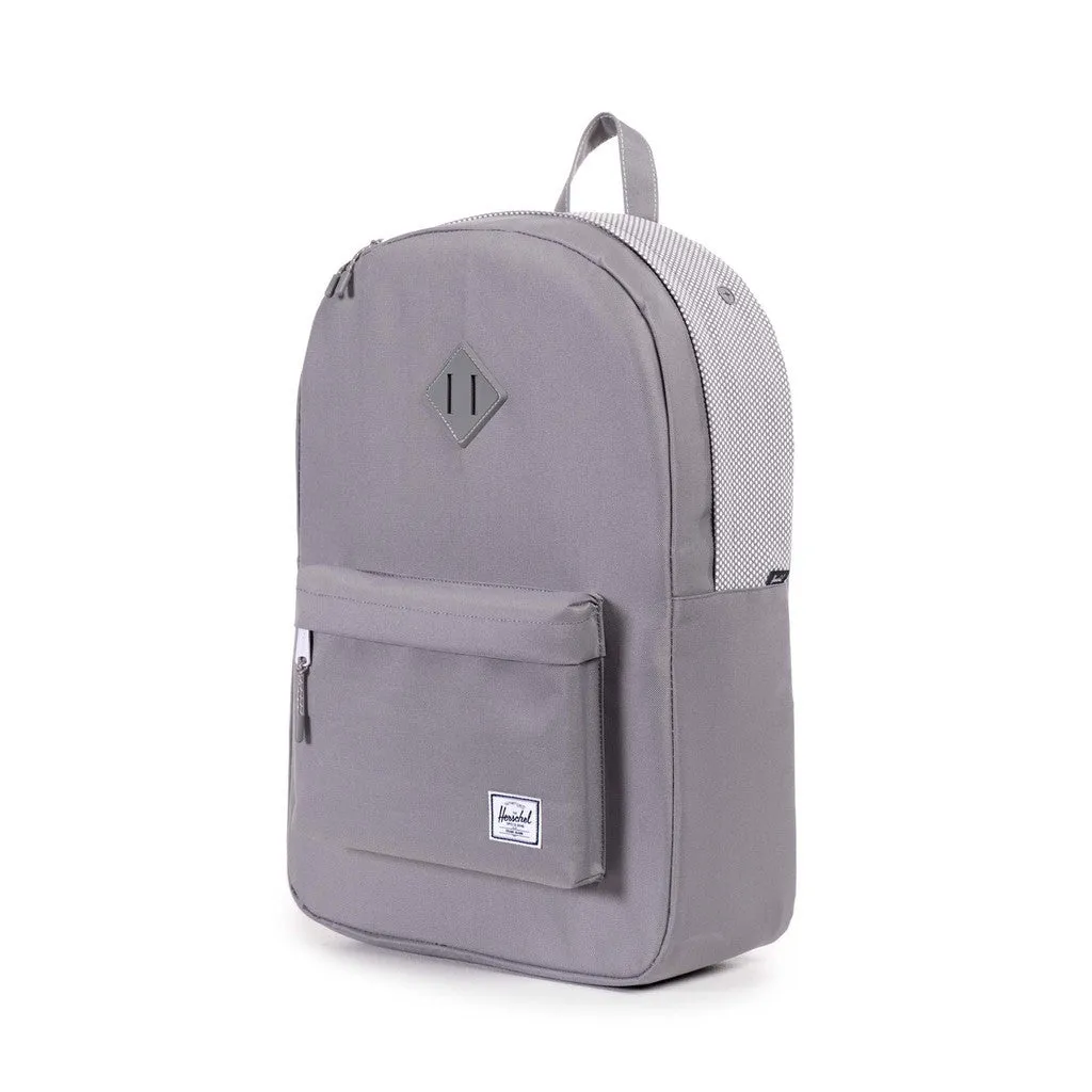 Herschel Supply Co. - Heritage Backpack, Grey Micro Polka Dot