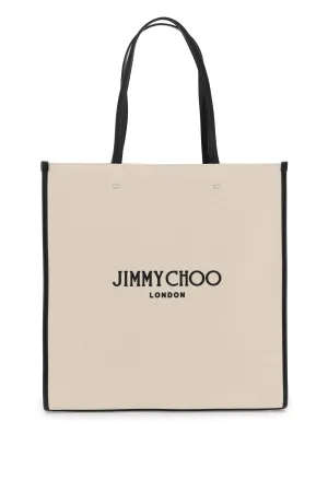 JIMMY CHOO N/S CANVAS TOTE BAG