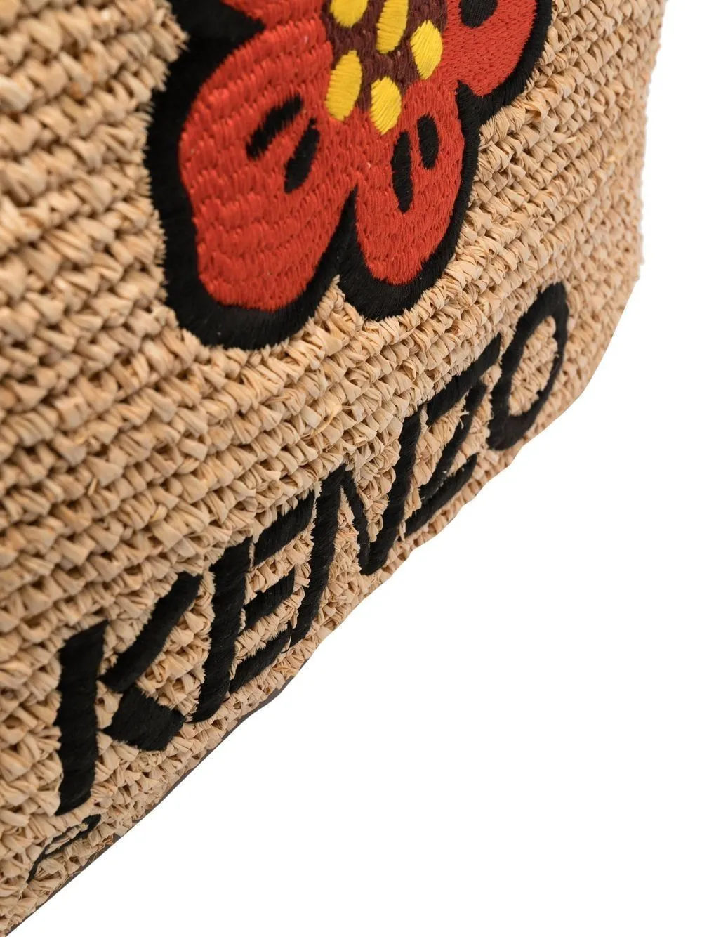 KENZO BOKE FLOWER EMBROIDERED TOTE BAG