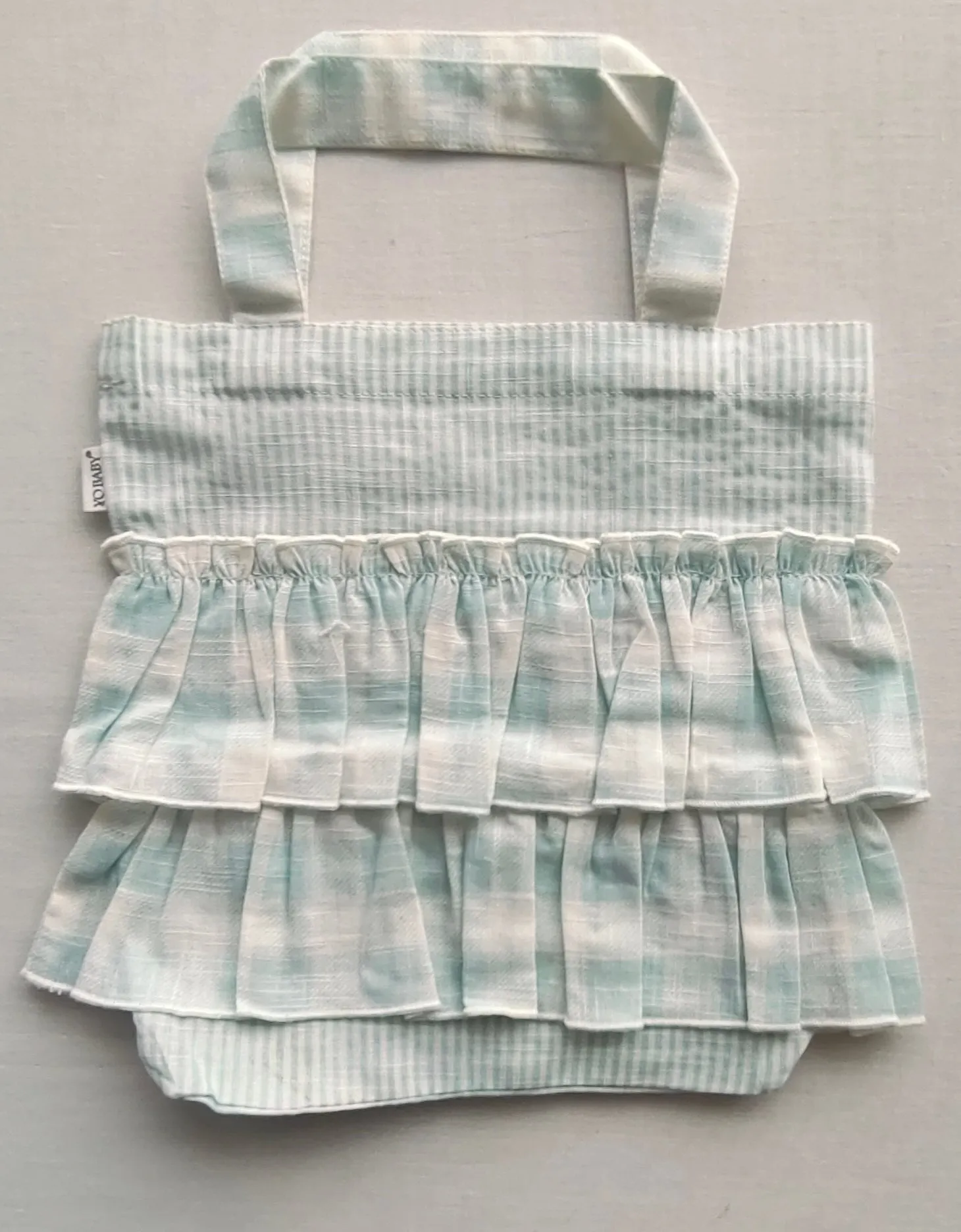 Kids' Ruffle Tote Bag with Cotton Ruffle Design