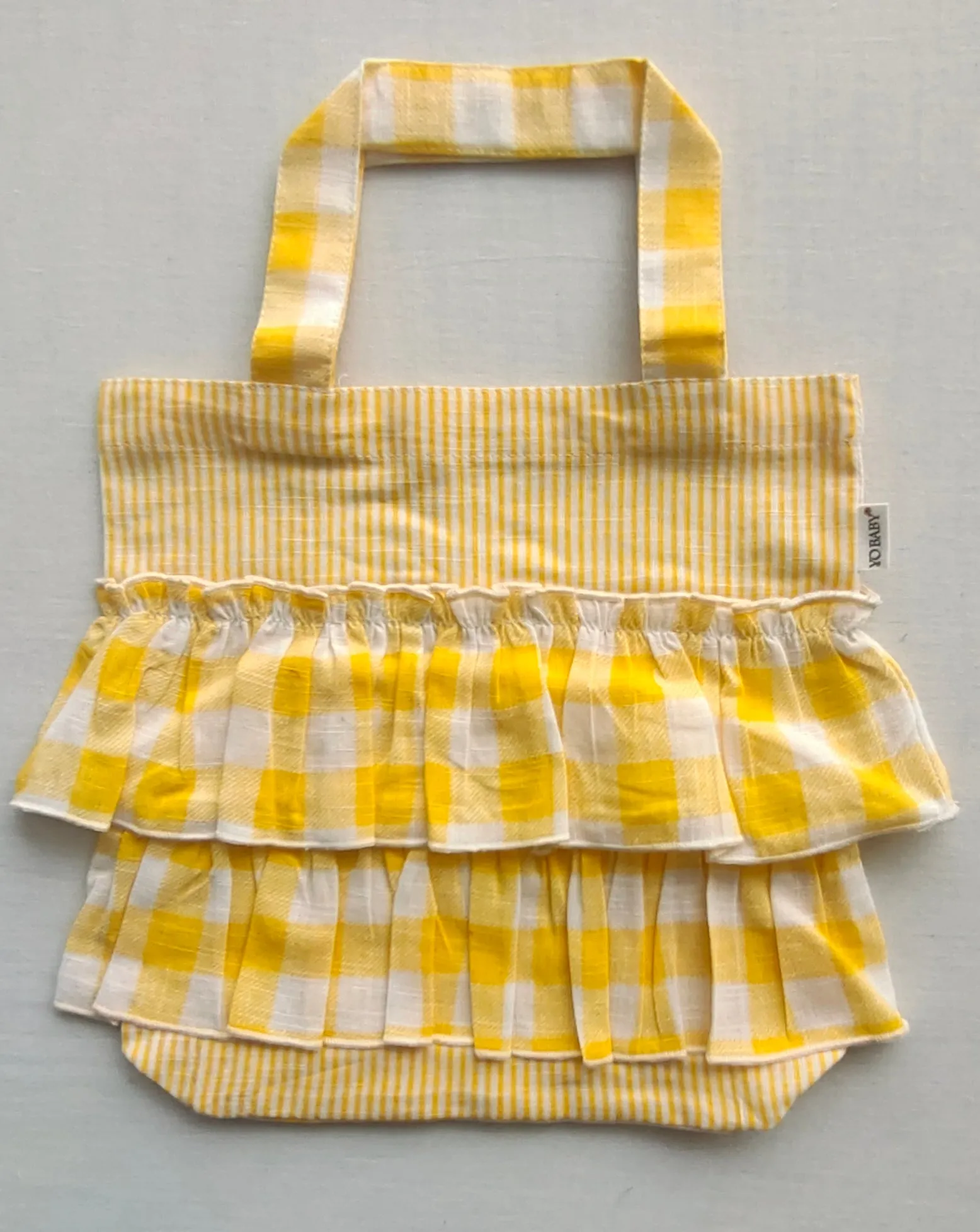 Kids' Ruffle Tote Bag with Cotton Ruffle Design