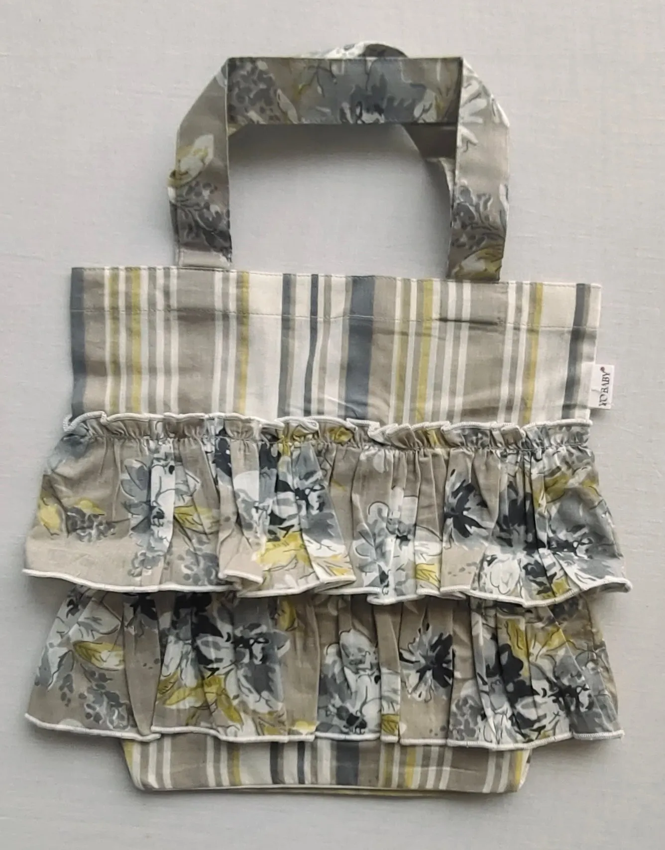 Kids' Ruffle Tote Bag with Cotton Ruffle Design