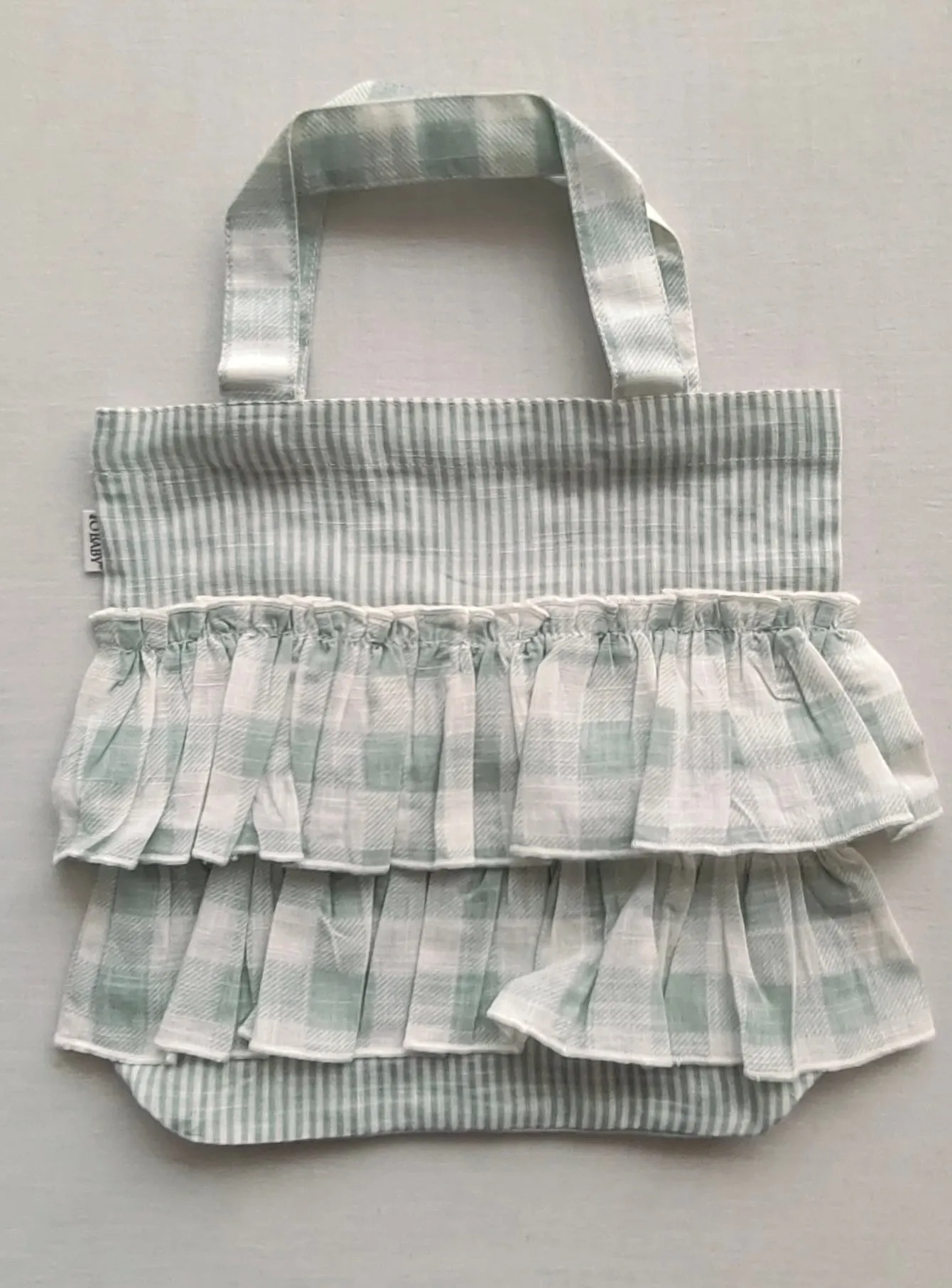 Kids' Ruffle Tote Bag with Cotton Ruffle Design