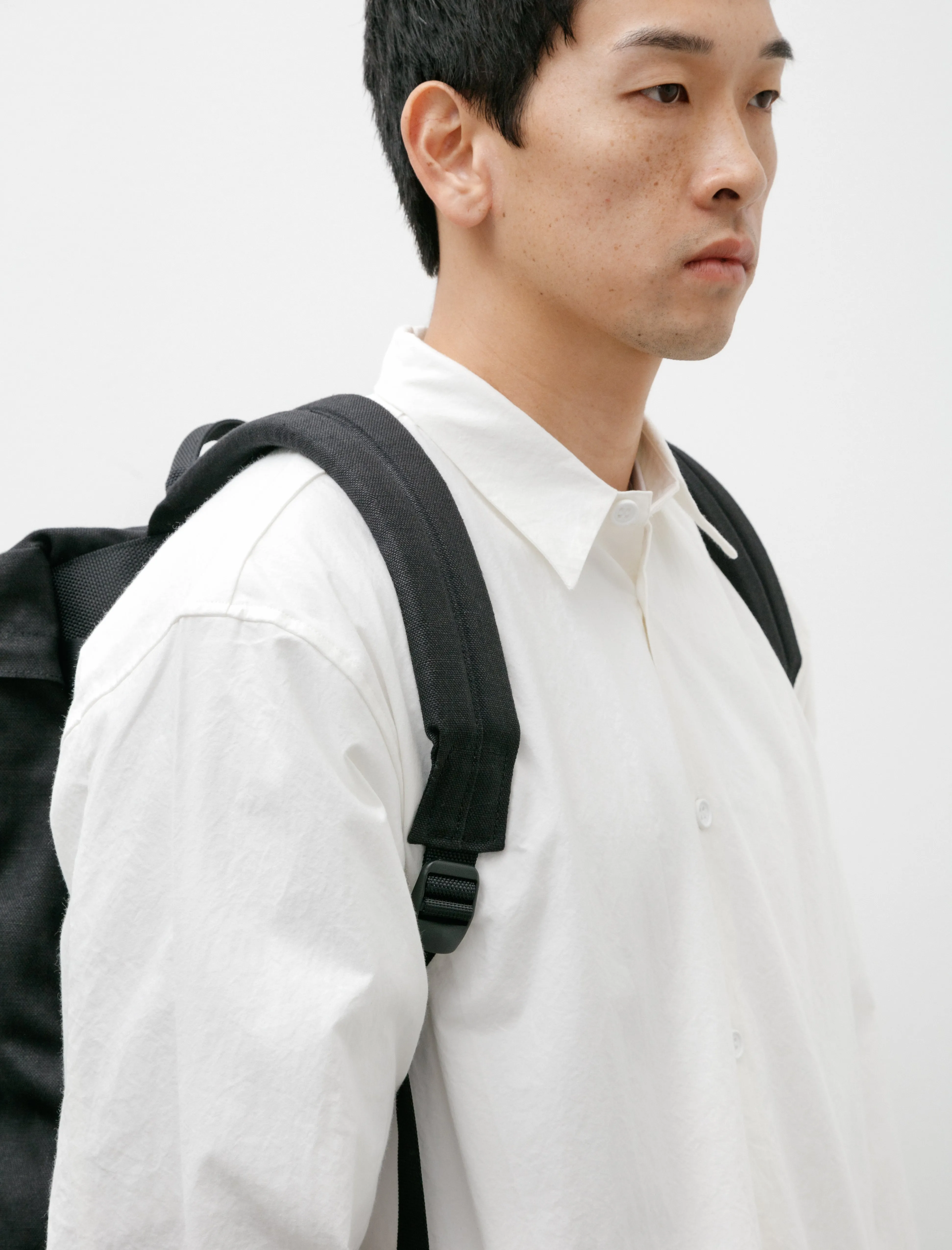 Linen Backpack TF Medium Black