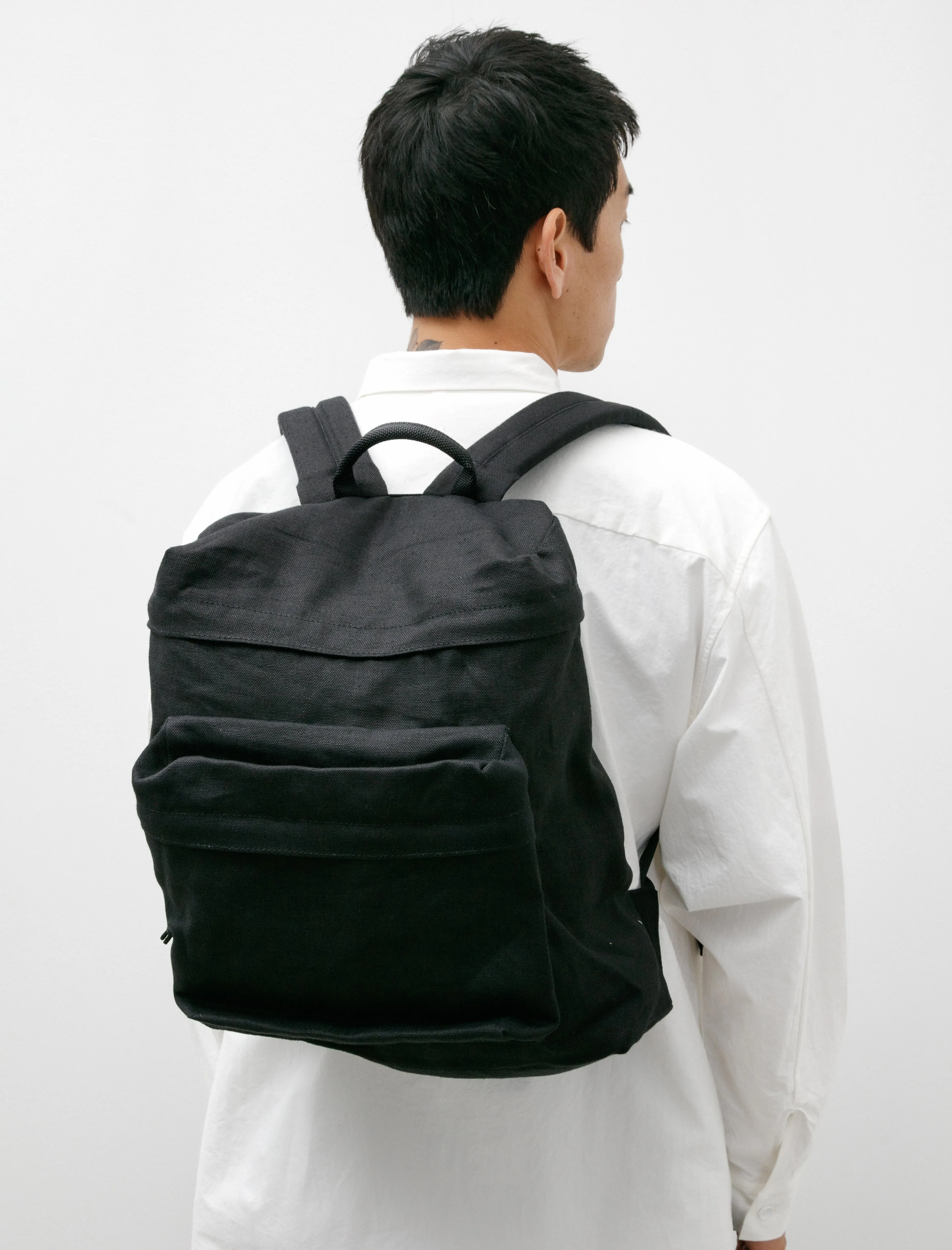 Linen Backpack TF Medium Black