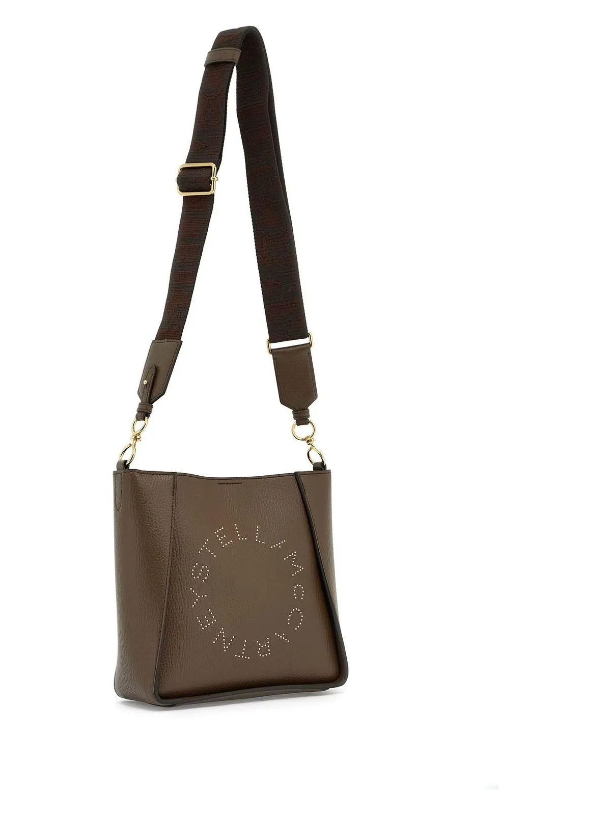 LOGO BROWN SHOULDER BAG