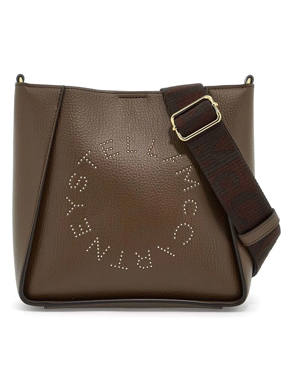 LOGO BROWN SHOULDER BAG