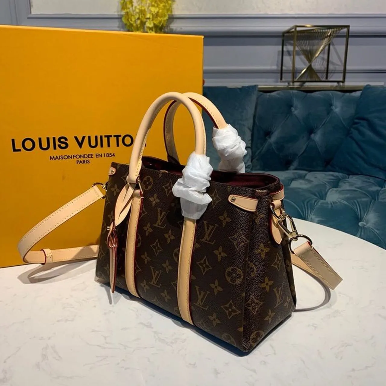 LV Open BB Bag 27cm Monogram Canvas Spring/Summer Collection M44576 Brown