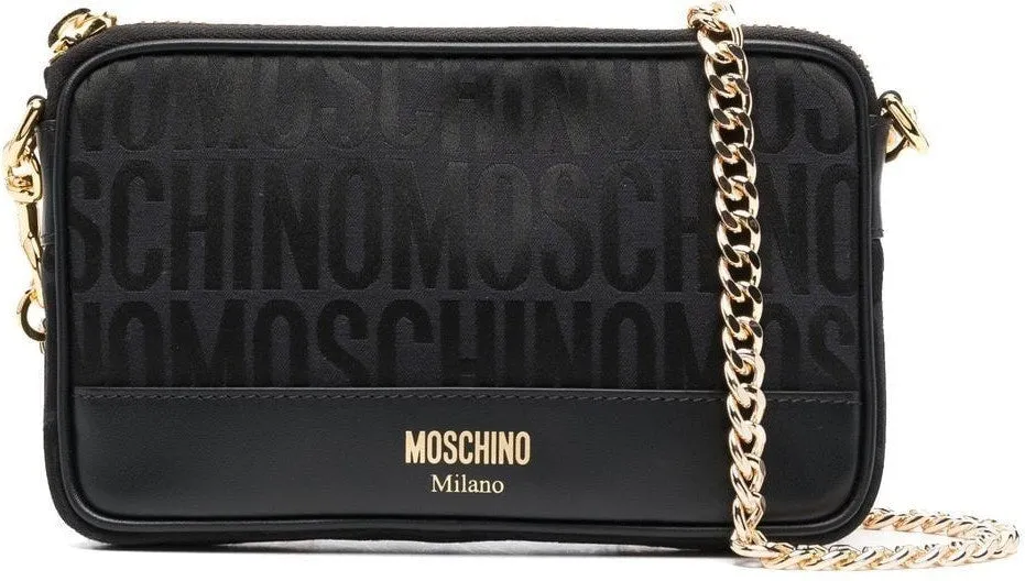 MOSCHINO LOGO-DETAIL SHOULDER BAG