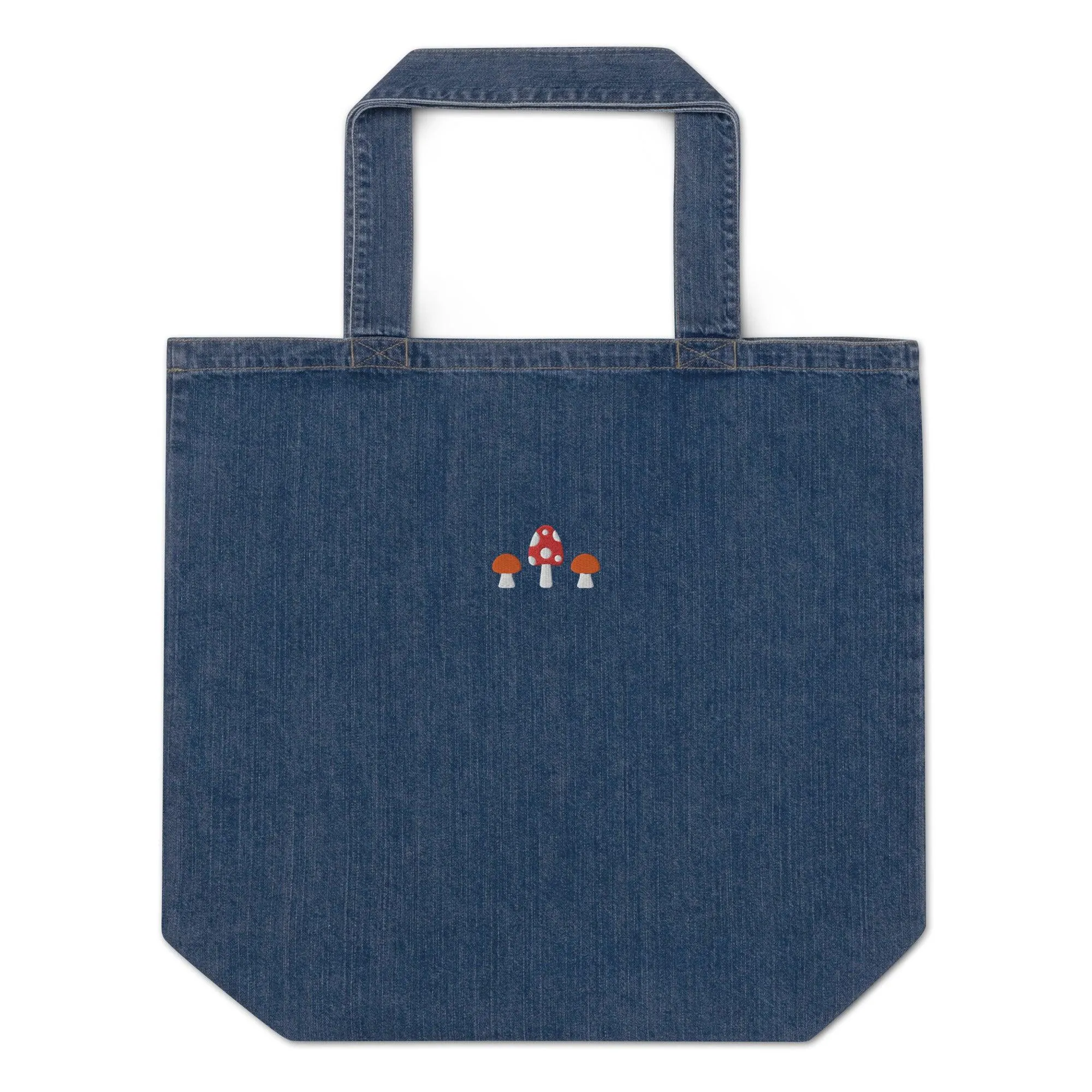 Mushrooms Denim Tote Bag