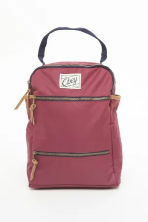 OBEY - Bad Lands Backpack, Burgundy