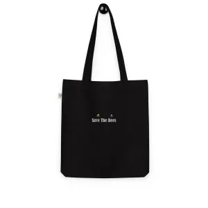 Organic "Save The Bees" Embroidered Tote Bag