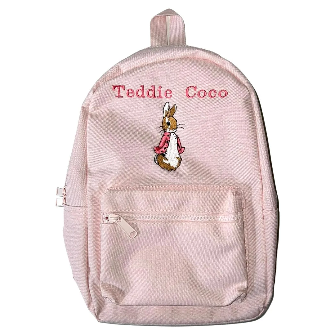 Personalised children’s backpack (White, Blue, Pink, Grey, Lilac, Mint)