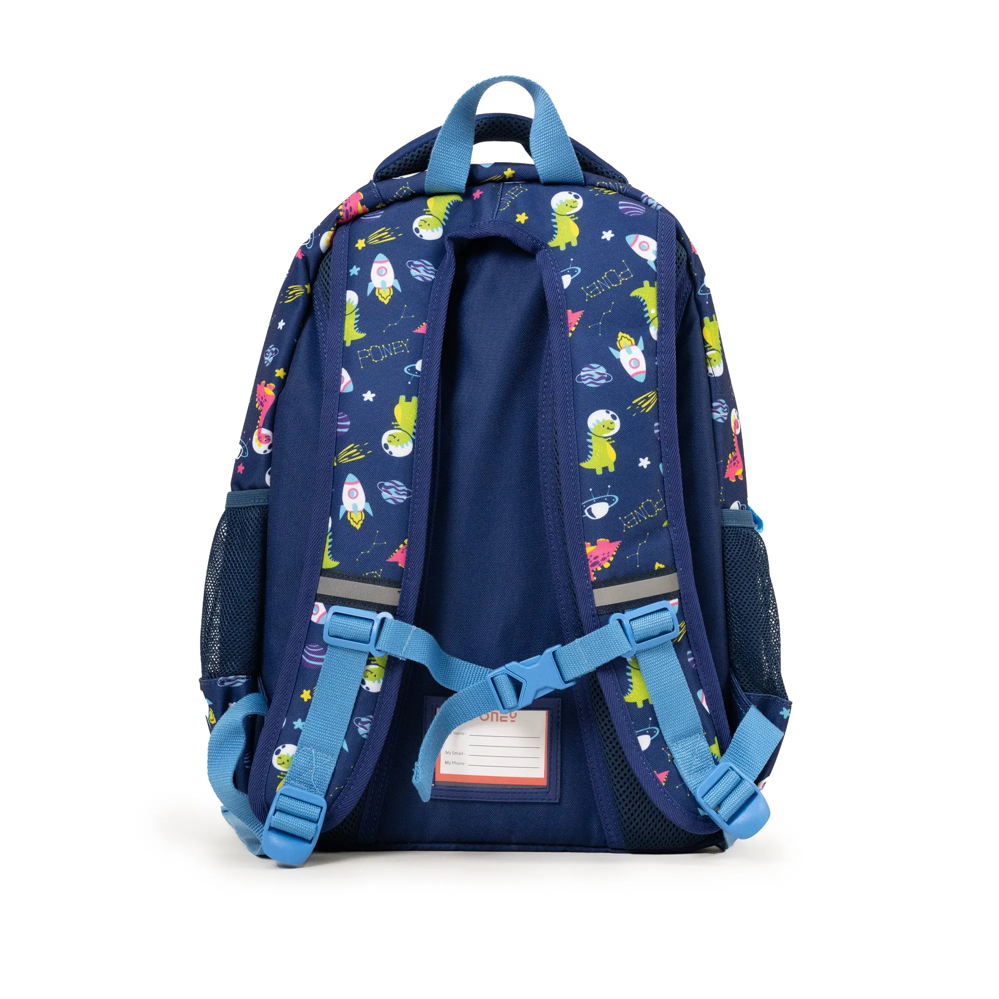 Poney Boys Navy Dino In Space 16" Backpack KB029