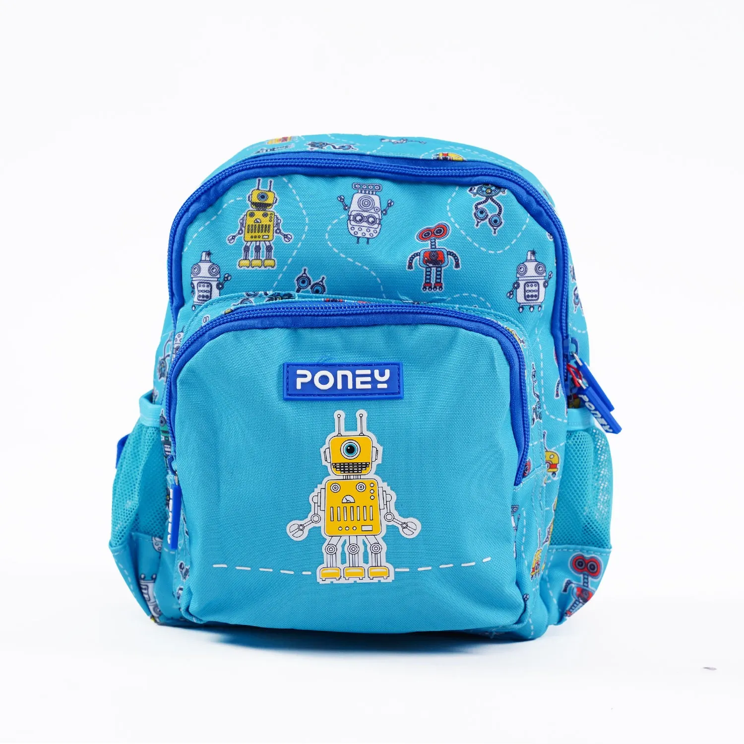 Poney Boys Turquoise Robot Friends 10" Backpack TB023