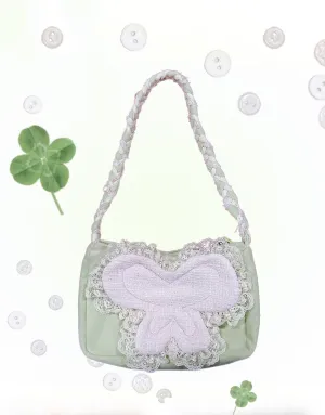 [Rose Island] Spring Butterfly Zipper Shoulder Bag