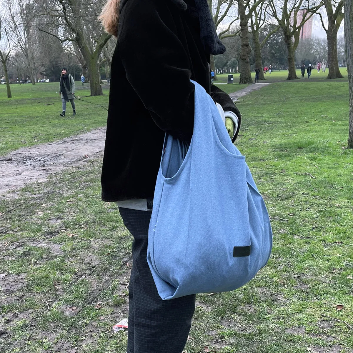 SHOPPER Blue | Wool Bag