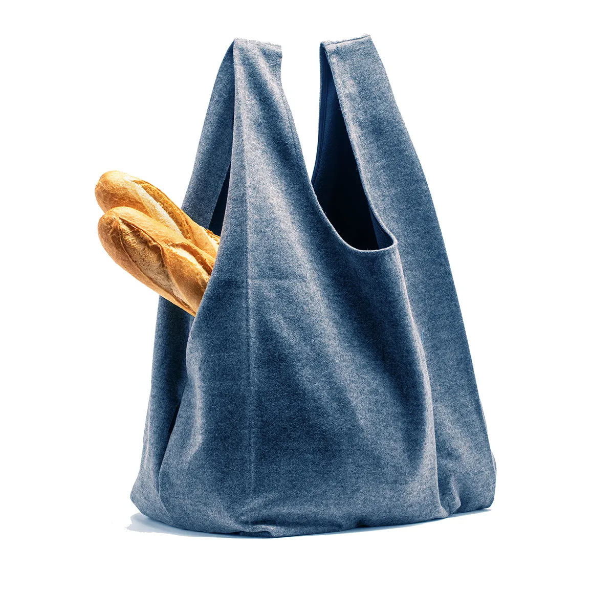 SHOPPER Blue | Wool Bag