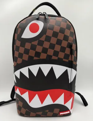 Sprayground Backpack - Hangover Shark - Brown n White  - B5788