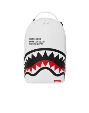 Sprayground Backpack - Shark Central 2.0 - White And Black - 910B5489NSZ