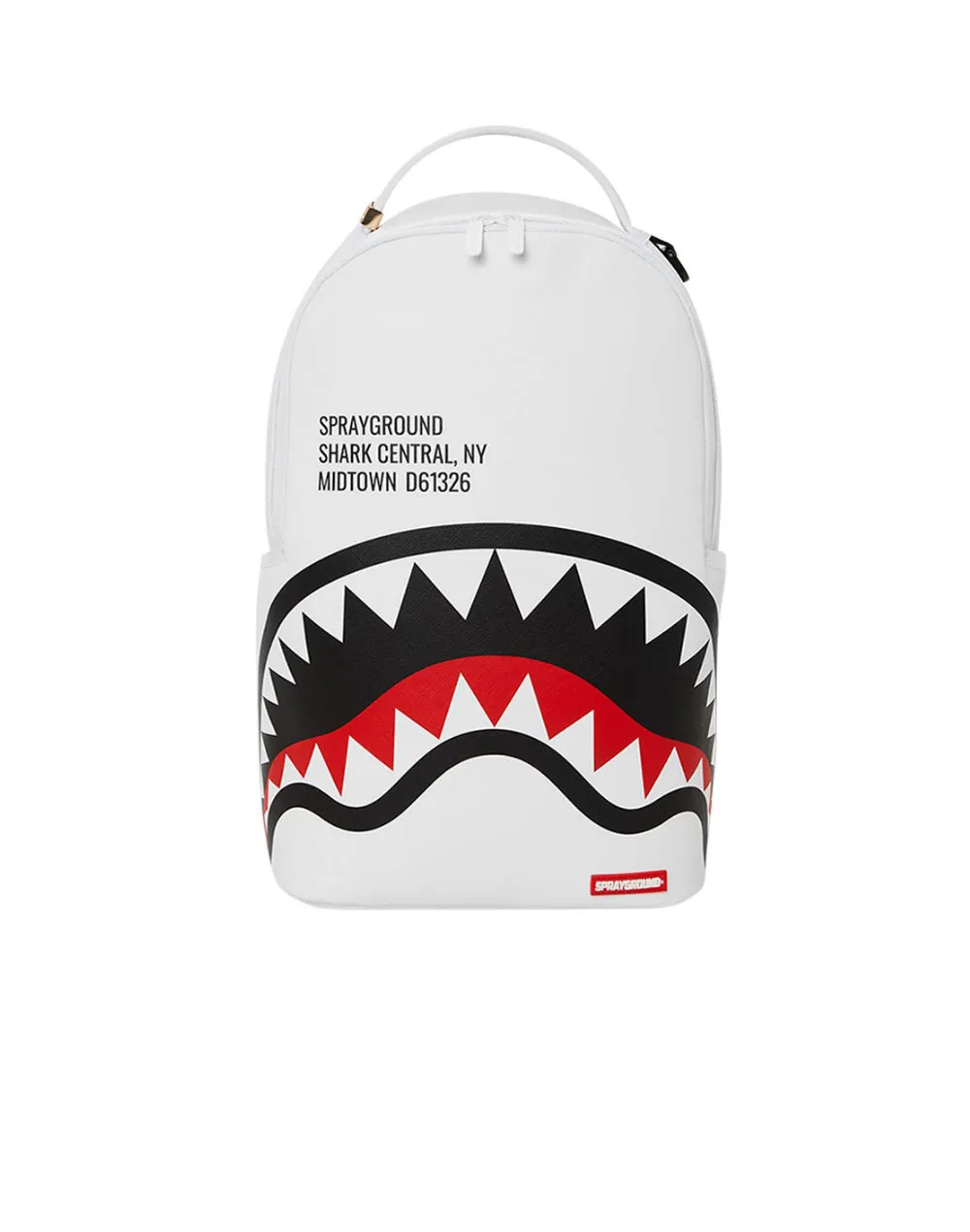 Sprayground Backpack - Shark Central 2.0 - White And Black - 910B5489NSZ