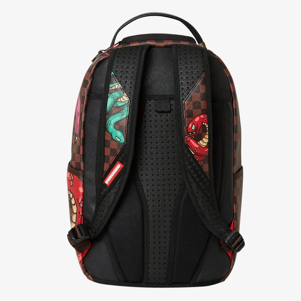 Sprayground Backpack - Street Art Snake Sip DLXSV - Brown - 910B4792NSZ