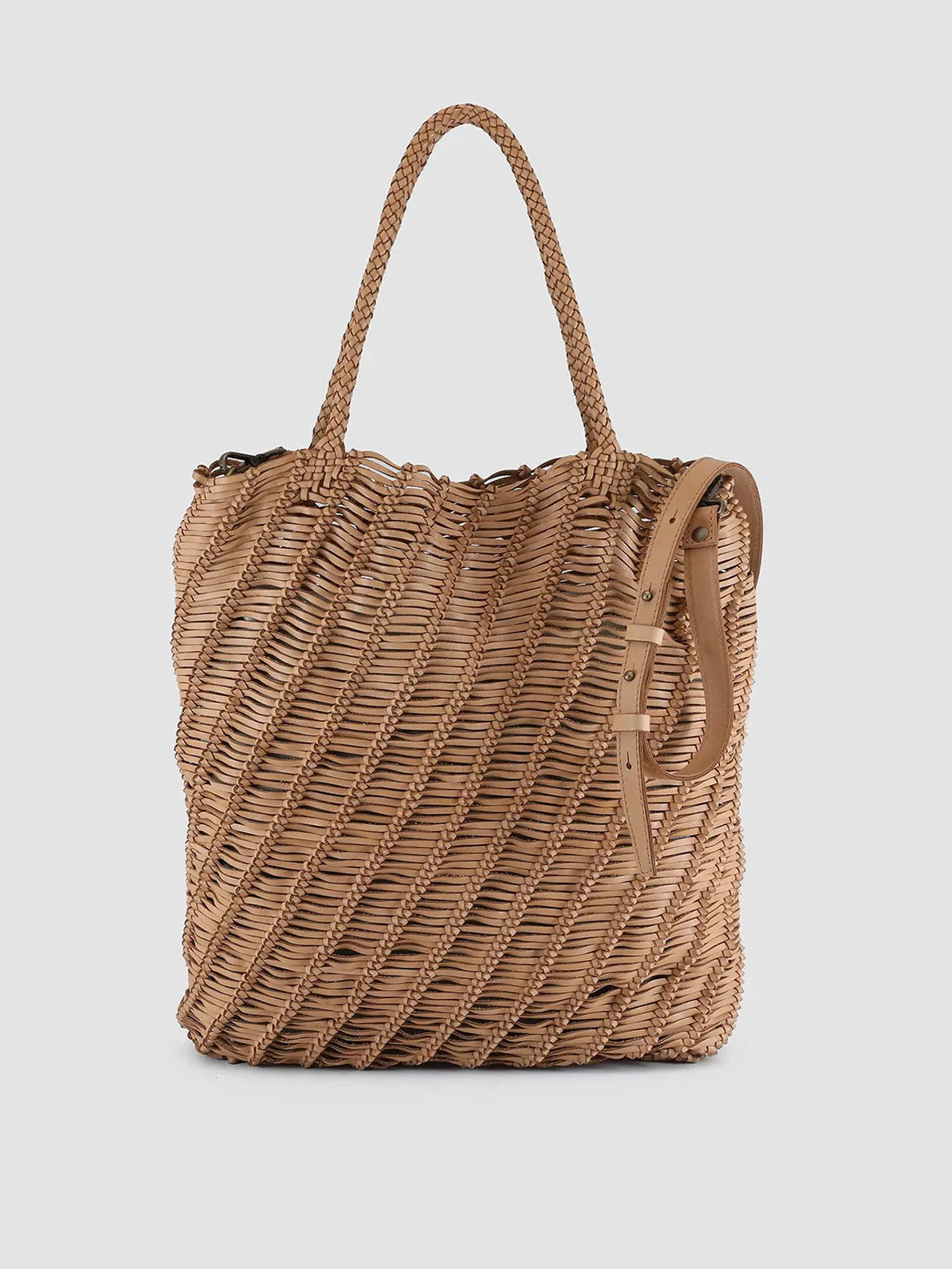 SUSAN 03 - Brown Leather tote bag