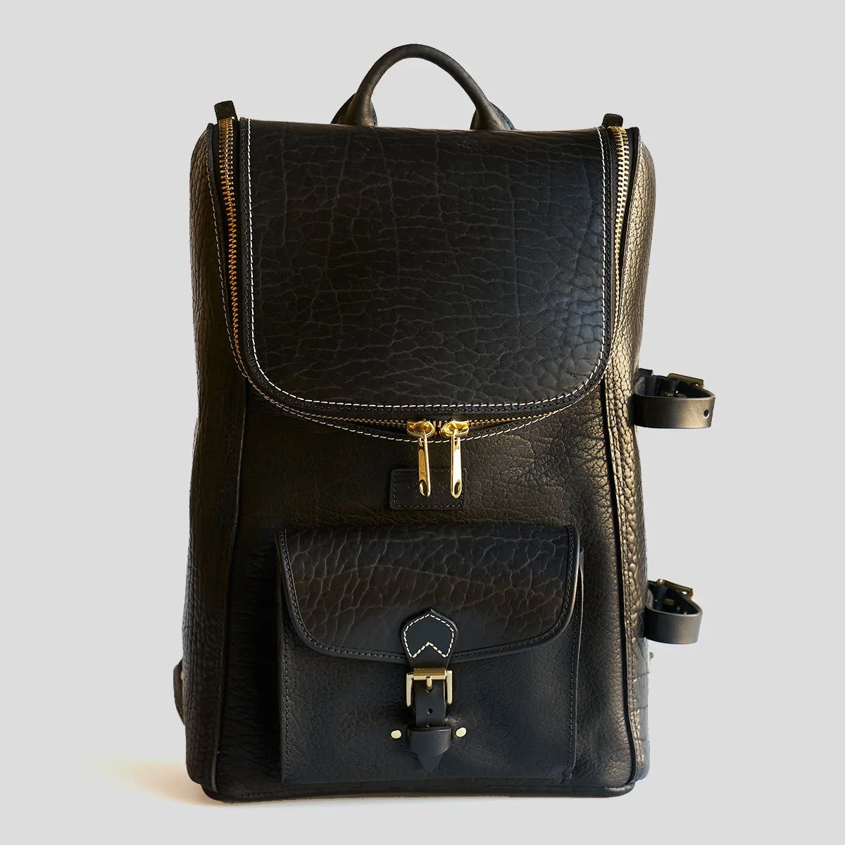 Top-Zip Bison Backpack No. 750 | Black