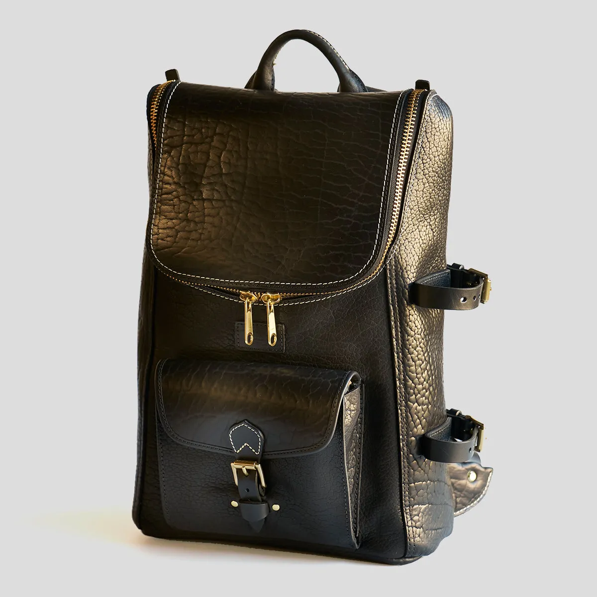 Top-Zip Bison Backpack No. 750 | Black