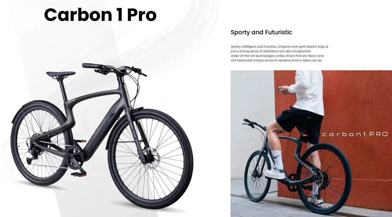 Urtopia Carbon 1 PRO - Lightweight 7 Speed Commuter E-Bike