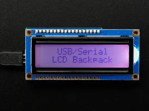 USB   Serial Backpack Kit with 16x2  RGB backlight positive LCD