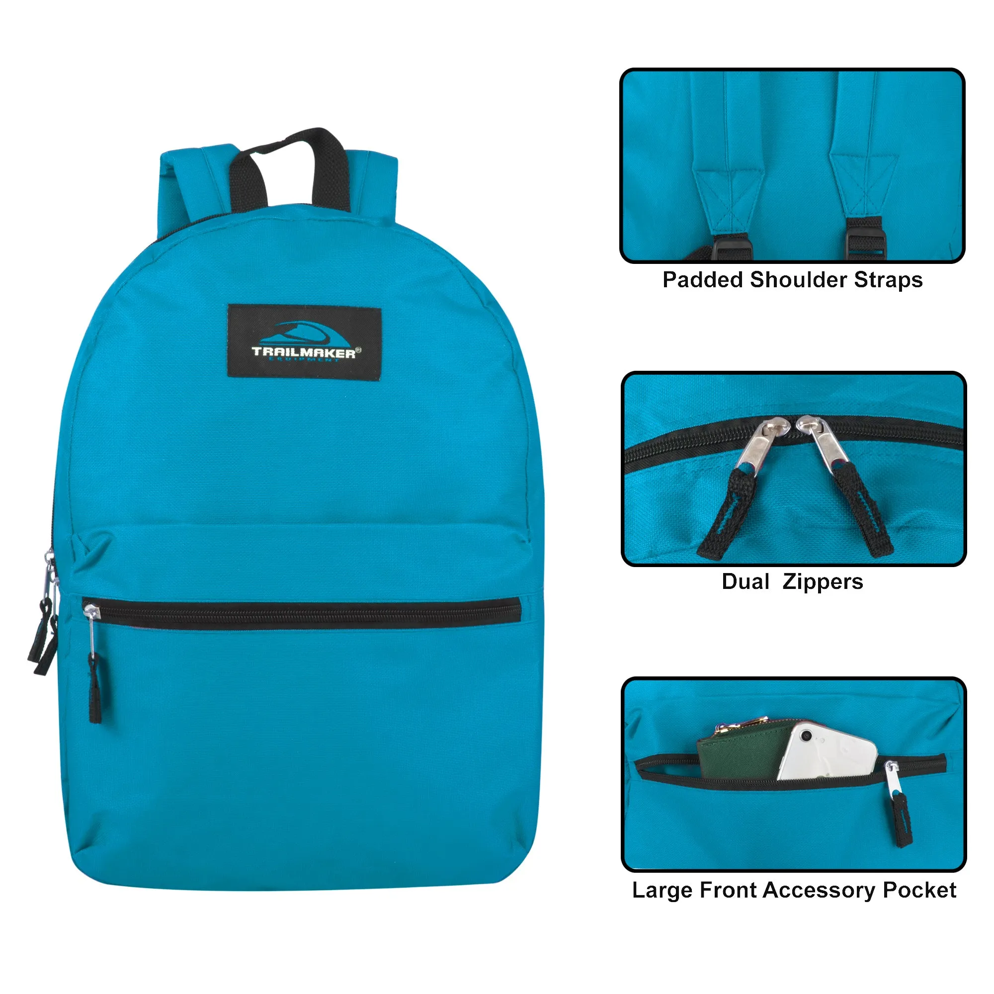 Wholesale 43cm Classic Backpack 20L Capacity - 4 Colours