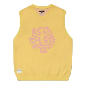 x Keith Haring Sweater Vest Yellow - AW24